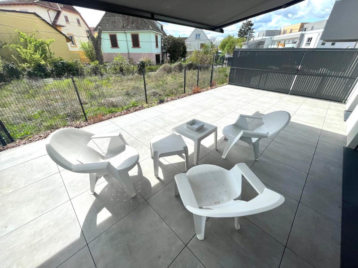 Magnifique 2 Pieces, Tout Equipe, Terrasse Privee Colmar Kültér fotó